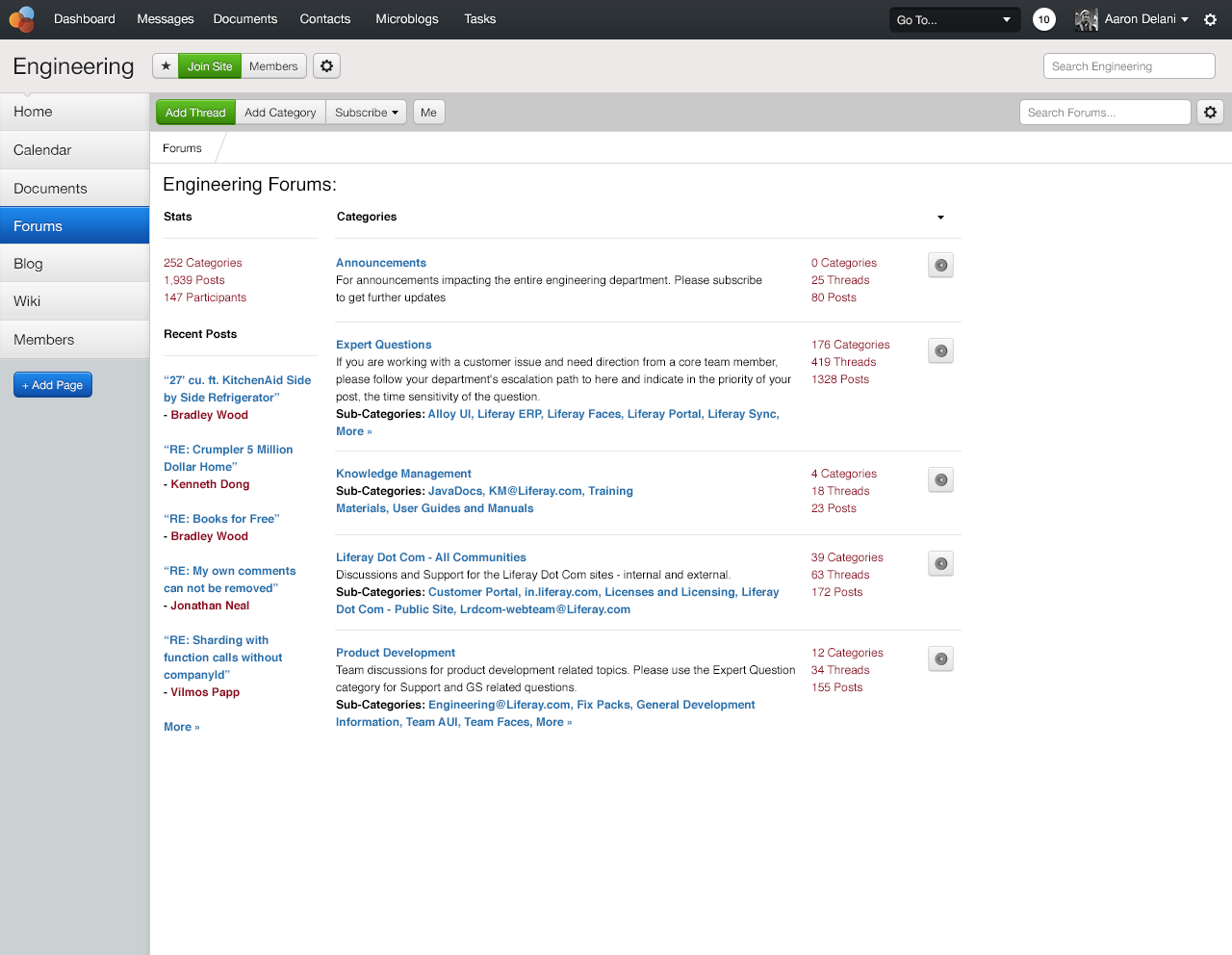 Social Office Site Forum